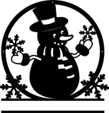 **** LET IT SNOW SNOWMAN CUSTOMIZABLE ****