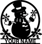 **** LET IT SNOW SNOWMAN CUSTOMIZABLE ****