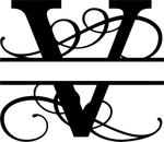 Swirl Letter Monogram