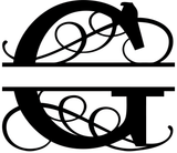 Swirl Letter Monogram