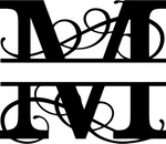 Swirl Letter Monogram