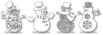 STANDING SNOWMEN